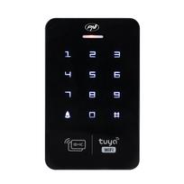 PNI DK150T prieigos kontrolės klaviatūra su „Wi-Fi“, atrakinimas PIN kodu, RFID kortele ir per „Tuya Smart“ programėlę, IP65, juoda