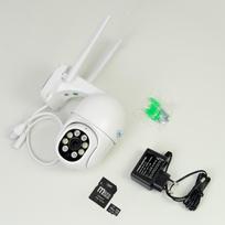 PNI IP840 belaidė vaizdo stebėjimo kamera + PNI 128GB WiFi kortelė, PTZ, 8MP 4K, micro SD lizdas, autonominė, AI funkcijos, ONVIF, ICSee programėlė