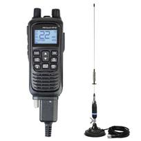 Nešiojama CB radijo stotelė PNI Escort HP 82, daugiastandartė, 4W, 12V, AM-FM ir CB antena PNI S75, 75 cm, su pridedamu magnetu