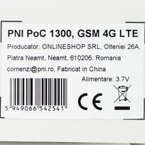 PNI PoC 1300 GSM 4G LTE nešiojama radijo stotelė, Linux OS, 1.77 colio spalvotas ekranas, 4400 mAh Li-Ion baterija