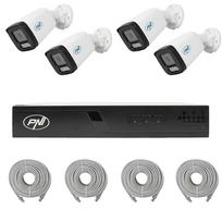 Vaizdo stebėjimo rinkinys NVR POE PNI House IP710J, 4 kameros PNI IP515J, 5MP ir pridedami kabeliai