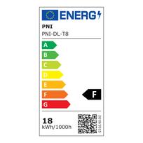 PNI D-Light T8 18W stiklinis LED vamzdis, ilgis 120cm, 1850lm, 6400K, šaltai balta šviesa, IP65