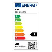 PNI H-Light 1230 48W LED panelė, 1200x300mm, 4800lm, 6400K, vidaus patalpoms, įmontuojama, šaltai balta