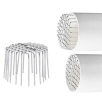 Roof Drain Downpipe Filter Guard 304 Stainless Steel Mesh for Clog Prevention 110 Tube white