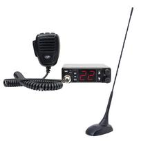 PNI Escort HP 5500 CB radijo stoties komplektas ir PNI Extra CB antena 48, 45 cm, SWR 1.0, su pridedamu magnetu