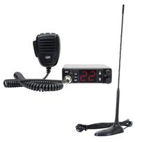 CB radijo stotelė PNI Escort HP 5500 ir antena CB PNI Extra 45, 45 cm, SWR 1.0, 26-30MHz, 150W, juoda