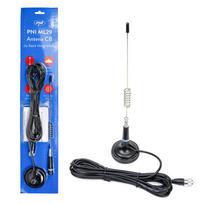 Dėžė 20 vienetų CB antenų PNI ML29, ilgis 34 cm, su pridedamu 70 mm skersmens magnetu ir RG58 kabeliu