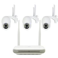 PNI House WiFi800 belaidžio vaizdo stebėjimo rinkinys su NVR įrašymo įrenginiu ir 3 lauko kameromis PNI IP840, 8MP, 4K, IP65