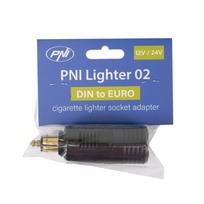 DIN adapteris į EURO cigarečių degiklio lizdą PNI Lighter 02, 12V/24V, maks. 16A