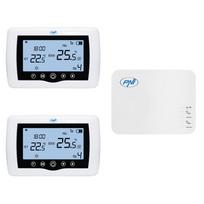 Išmanusis termostatas PNI CT410 PRO belaidis, su WiFi, 2 zonų valdymas internetu, šildymo sistemoms, siurbliams, elektromagnetiniams vožtuvams, TuyaSmart programėlė, histerezė 0,2 °C