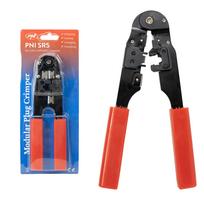 PNI SR5 replės kabelių kirpimui, izoliacijos nuėmimui ir RJ45 CAT5, CAT6 jungčių užspaudimui