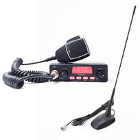 CB radijo stoties komplektas TTi TCB-550 EVO, VOX, NB filtras, 12-24V su PNI Extra 48 antena su magnetu, 26-30MHz, 150W
