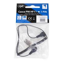 PNI HF11 ausinės su 1 kaiščio 2.5 mm jungtimi, akustiniu vamzdeliu, skirtos visoms radijo stotims