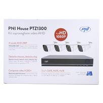 AHD PNI House PTZ1300 Full HD vaizdo stebėjimo rinkinys – NVR ir 4 lauko kameros 2MP full HD 1080P