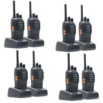 8 nešiojamų radijo stotelių rinkinys PNI PMR R40 PRO, komplekte yra baterijos, įkrovikliai ir ausinės
