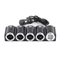 Automobilinis cigarečių degiklio skirstytuvas PNI Lighter 04 12V / 24V 4 išvestys, 2xUSB, LED indikatorius