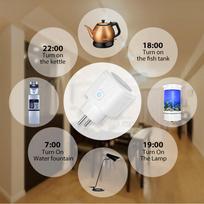 PNI SmartHome WP800 išmanusis „Wi-Fi“ kištukinis lizdas, „Tuya Smart“ programėlė, suderinamas su „Amazon Alexa“ ir „Google Home“