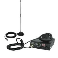 CB PNI ESCORT HP 8024 ASQ radijo stoties komplektas, 4W, AM-FM, 12 / 24V + CB PNI Extra 40 antena su 5-7KM magnetu