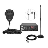 CB radijo stoties komplektas PNI ESCORT HP 8001L ASQ 4W 12V, 40 kanalų + CB antena PNI Extra 40 su magnetu, ilgis 45 cm, 30W