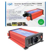 PNI įtampos keitiklis L1200W maitinimo šaltinis 12V 230V išvestis