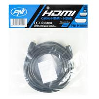 PNI H1000 didelės spartos 1.4V HDMI laidas, kištukinis, Ethernet, paauksuotas, 10m