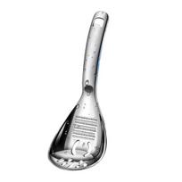 Kitchen Gadget for Mashing Potatoes 5-in-1 Stainless Steel Cooking Spoon, Multifunctional Slotted Spoon Tools Potato Garlic Masher, Egg gray