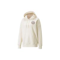 PUMA Downtown Sweatshirts Women's Cotton Linen Blend In Natural Color Hooded Moderate Regular 535388-99 XL
