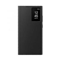 Transparent Wallet Case for Galaxy S23 Ultra (Black)