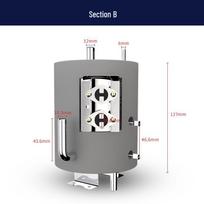 Stainless Steel Heating Tank for Vertical Water Dispenser gray