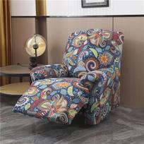 Recliner Chair Covers 4-Pieces Flexible Reclining Chair Protector Gentle Reclining Chair Furniture Cover Sofa Shield With Flexible Bottom 1-seater gray