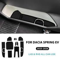Car Door Groove Mat For Dacia Spring Electric EV 2025 2026 Anti-slip Slot Pad Auto Interior Dacia Spring 2025 Accessories 13 juoda