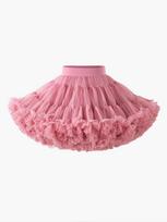 2-os kartos patobulinta pūkuota tinklinė tutiu sijonas moterims, baleto stiliaus Size M pink
