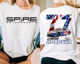 VIntage Carson Hocevar 77 NAS.CAR Racing, Carson Hocevar Motorsport Merch 2 Side M white