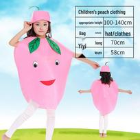 Vaikų dienos vaisių ir daržovių kostiumai: Morkos, Kukurūzai ir Čili tėvų ir vaikų šokiui 90cm—130cm pink