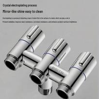 BSITN Washing Machine Faucet 1-in-3-out Angle Valve gray
