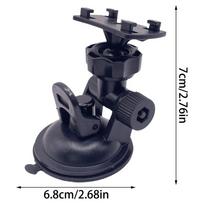 Dash Cam Mount Suction Cup Dashcams Mount Adjustable Angle Quick Release Automobile Interior Accessories For Windshield Window black
