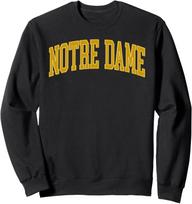 Notre Dame IN Retro Indiana Gift Unisex Crewneck Sweatshirt L black