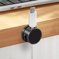 Magnetic Desk-mounted Rotating Cable Organiser 1PC juoda