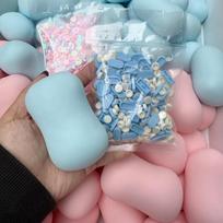Asmr Soap Ball Squishy Stress Ball Filled Soft Squeeze Fidget Toy Anti-Stress Anxiety Relief Hand Decompression Toy gray
