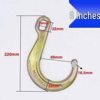 Kraninis ir vilkimo J-kablys su ilga rankena, 8-15 colių, didelė anga Large J Hook 8 inch 1.15kg