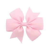 40 Colors 3'' 1pcs Grosgrain Ribbon Hair Bows Clips Girls Handmade Bowknot Hairpin Headwear Kids Hair Accessories rožinė