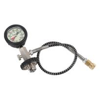 Diving Gas Cylinder Adapter DIN Valve Big Tank to Small Bottles Adapter for Scuba Diving Pressure Measurement black