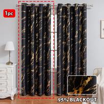 Aukso ir Sidabro Folijos Marmuro Blackout Užuolaidos su Žiedais Svetainei, Apsaugos Nuo Saulės Užuolaidos, Pertvaros Užuolaidos, Durų Užuolaidos 100*130cm（1pc）