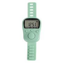 Electronic Finger Counter LCD Digital Display Tally Counter 6 Digit Number Count Clicker Counters Clickers žalia