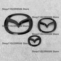 ABS Car Front Grille Eemblem Rear Trunk Badge Sticker For Mazda CX-5 diesel SKYACTIV Technology D glossy black Logo Accessories gxjkr11 17-21 cx5