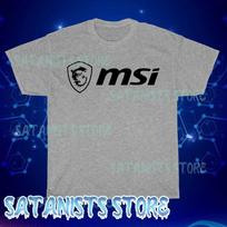 Nauja žaidimų serija MSI Shield vyriški pilki marškinėliai juokingi dydžiai nuo S iki 5XL 3XL gray