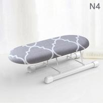 Folding Mini Ironing Board With Folding Legs Portable Household Clothes Ironing Rack Home Supplies Heat Resistant Ironing Cover MIT gray