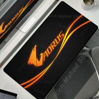 AORUS Large Gaming Mouse Pad XXL Office Laptop Mousepad PC Game Mouse Mat E-Sports Mausepad Keyboard Accessories Cabinet Deskpad 30cmx60cm gray