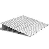 VEVOR Door Threshold Ramp, 138 mm Rise, Aluminum Alloy Threshold Ramp Rated 363 kg Load Capacity, Handicap Ramps for Home Steps for Wheelchair 67.7 x 86.5 x 13.8 cm