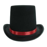 Dress Up Cosplay Felt Cap Stage Performance Gentleman's Hat Carnival Party Hat  Stage Performances D54cm H16cm